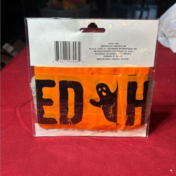 30’ “Fright Tape" HAUNTED NWT HALLOWEEN - Picture 2 of 2